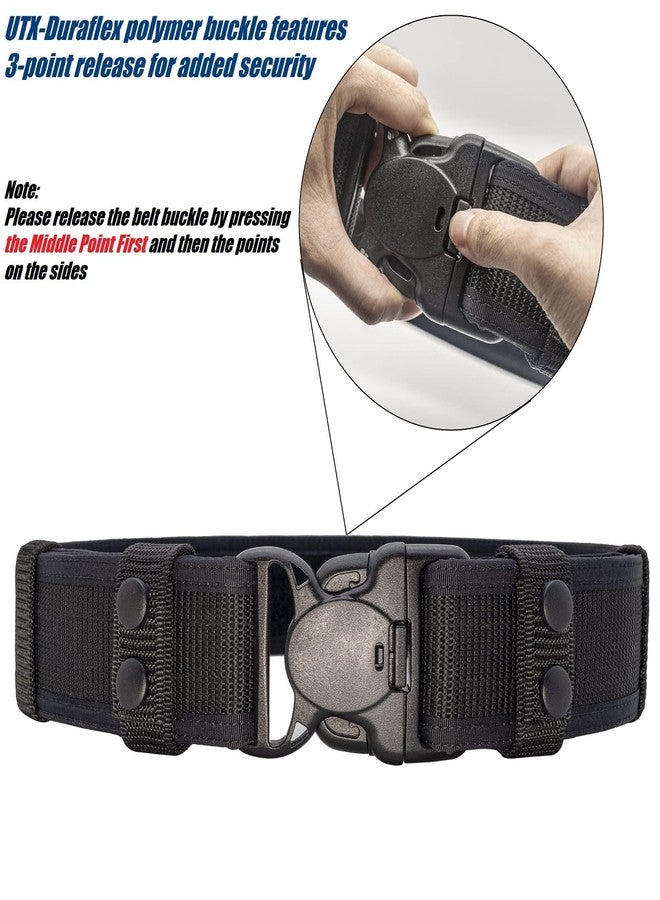 Dotacty Duty Belt for Police Law Enforcement Correctional Officer Security 2" Tactical Utility Belt for Work Patrol Gear Holster Pouches XXL - Image 3